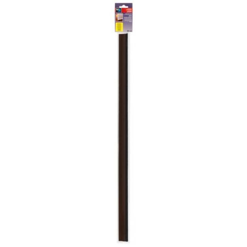 Burlete para puerta adhesivo 820 mm con cepillo / madera oscura