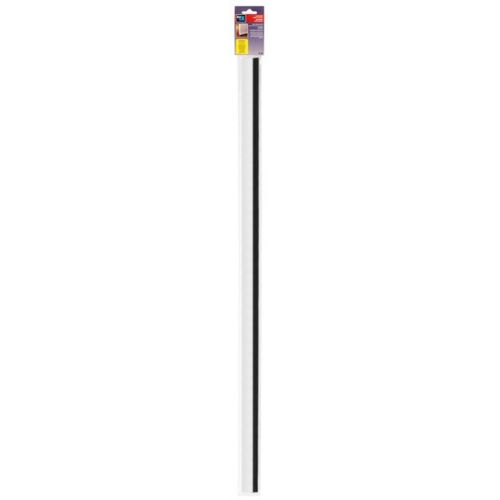 Burlete para puerta adhesivo 1000 mm con cepillo / blanco