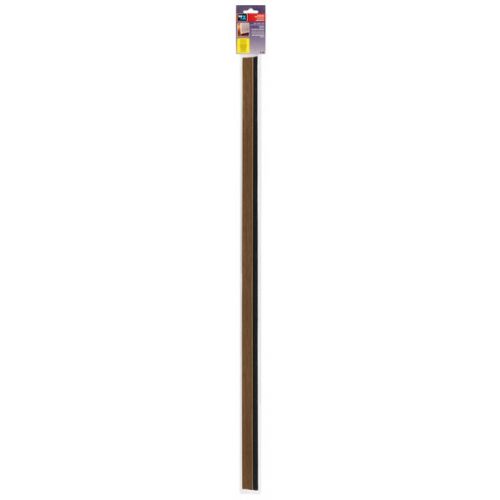 Burlete para puerta adhesivo 1000 mm con cepillo / madera clara