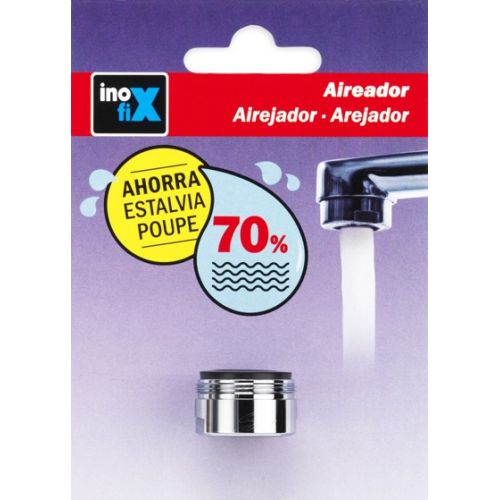 Aireador de latón. Rosca M24 / cromado
