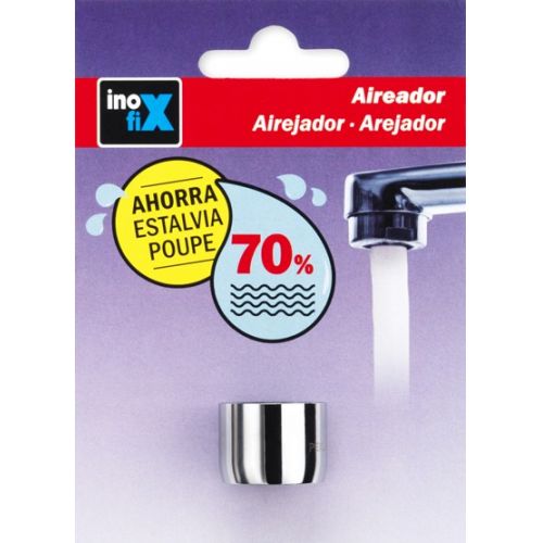 Aireador de latón. Rosca H22 / cromado