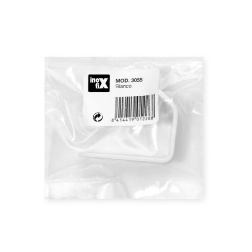 Colgador de acero individual / blanco