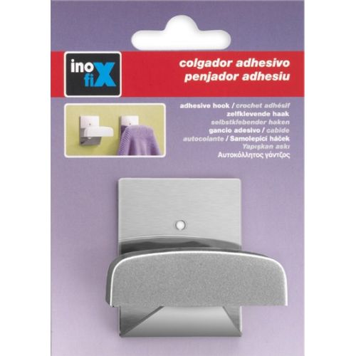 Colgador adhesivo / cromado mate