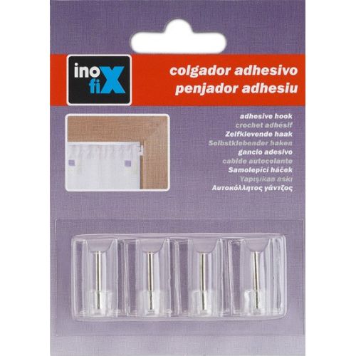 Colgador adhesivo visillos / transparente