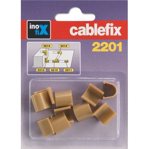 Enlace recto para cablefix 2201 / beige