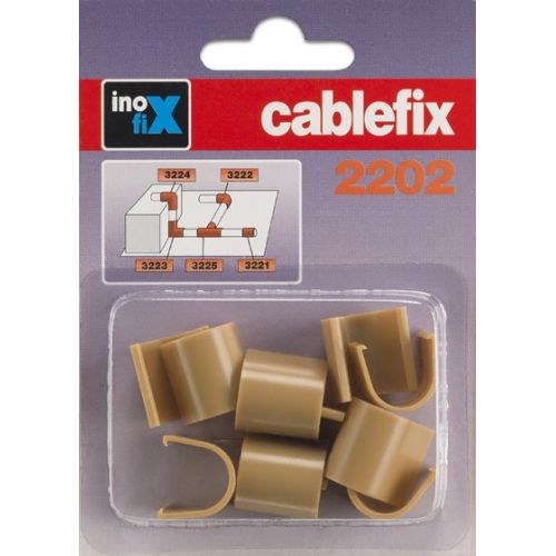 Enlace recto para cablefix 2202 / beige