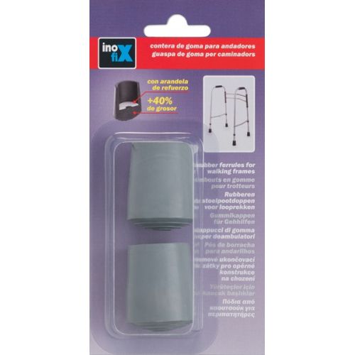 Contera exterior goma Ø 25mm. para andadores / gris