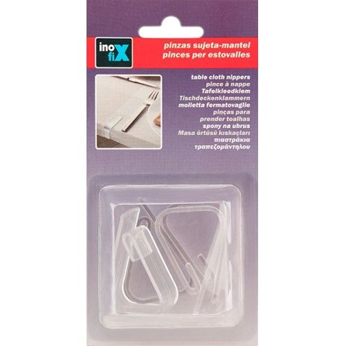 Pinza sujeta-mantel / transparente