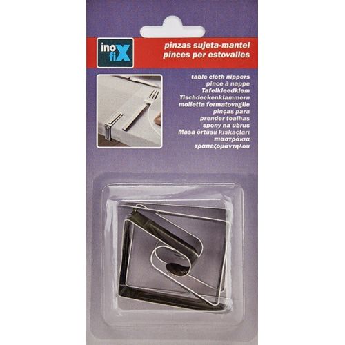 Pinza sujeta-mantel metálica / acero inox.