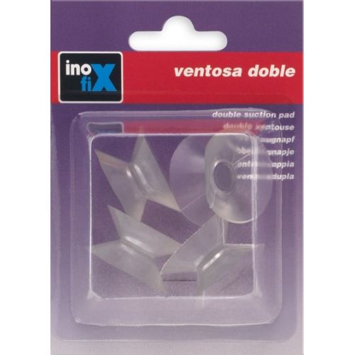 Ventosa doble Ø 31 mm / transparente