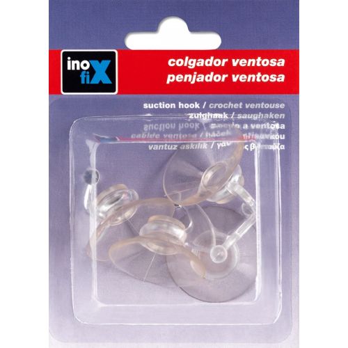 Colgador ventosa Ø 33 mm. / transparente