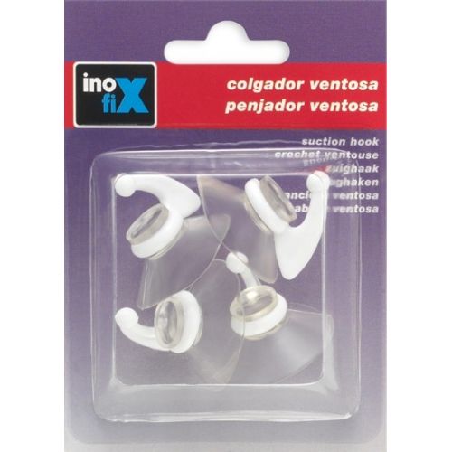 Colgador ventosa Ø 33 mm / blanco