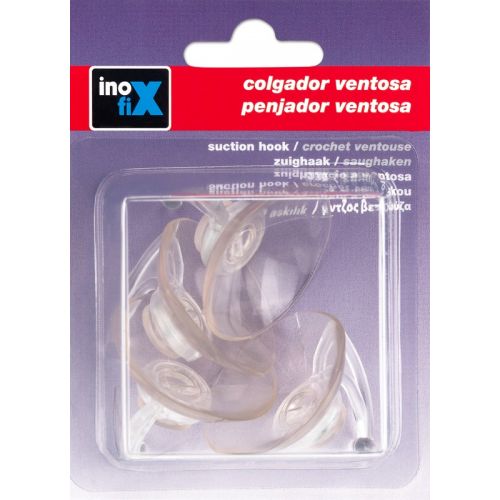 Colgador ventosa Ø 42 mm. / transparente