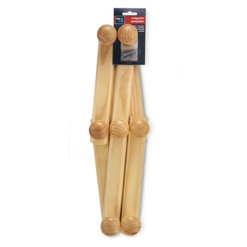 Colgador madera extensible / natural