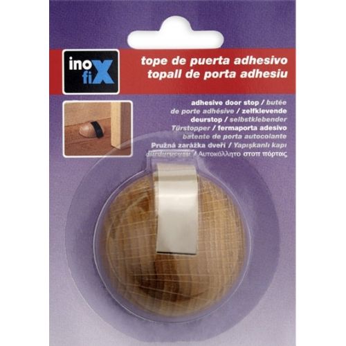 Tope semiesferico adhesivo / roble