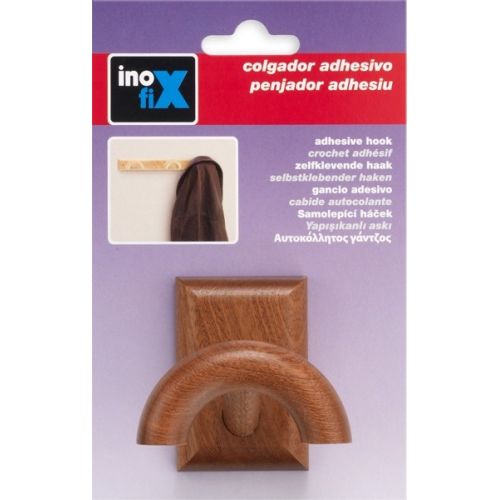 Colgador adhesivo madera / sapelly