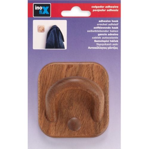 Colgador adhesivo madera / sapelly