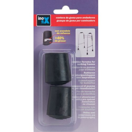 Contera exterior goma Ø 25mm. para andadores / negro