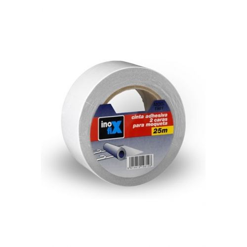 Cinta adhesiva moqueta 50 mm x25 m / blanco