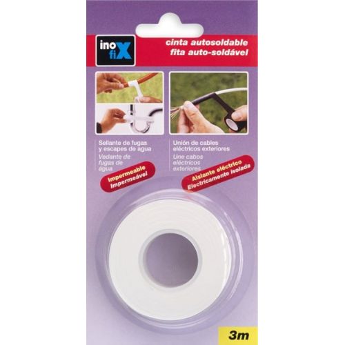 Cinta autosoldable  19 mm x 3 m / blanco