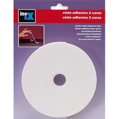 Cinta adhesiva 2 caras 25 mm x 15 m. / blanco