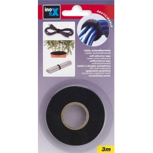 Cinta autoadherente 9 mm x 3 m. / negro