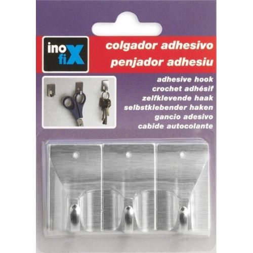 Colgador adhesivo / acero