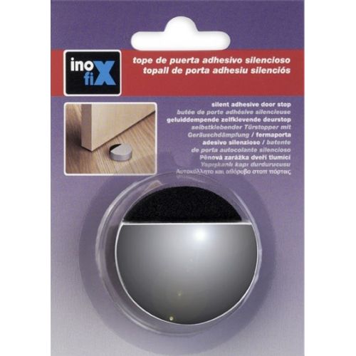 Tope adhesivo silencioso / cromado