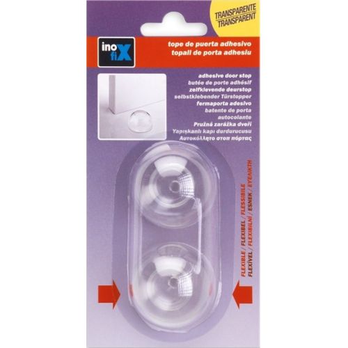 Tope adhesivo flexible / transparente