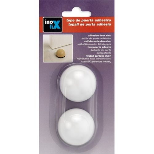 Tope adhesivo flexible / blanco
