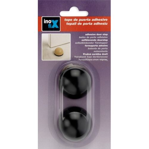 Tope adhesivo flexible / negro
