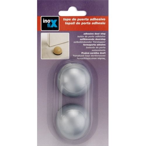 Tope adhesivo flexible / gris metalizado