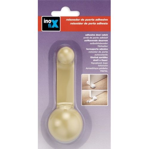 Tope retenedor giratorio adhesivo / beige