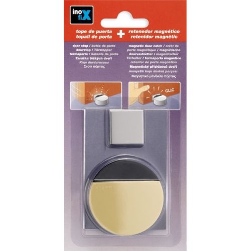 Tope adhesivo y retenedor magnético / beige