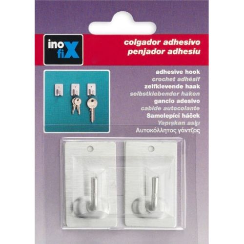 Colgador adhesivo / acero