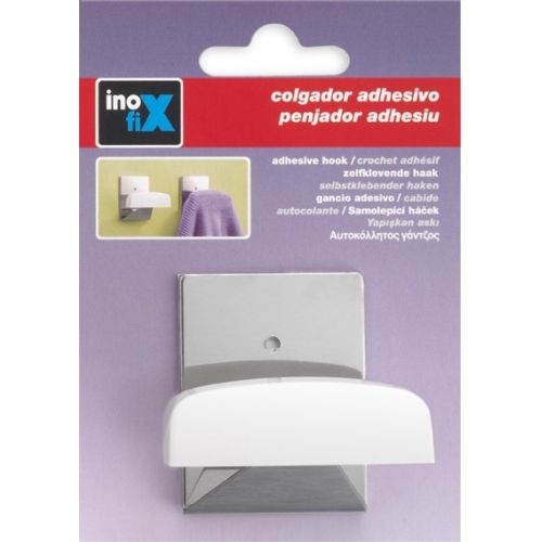 Colgador adhesivo / blanco