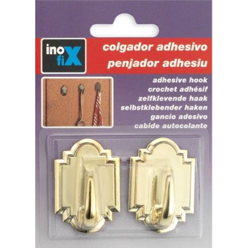 Colgador adhesivo / dorado