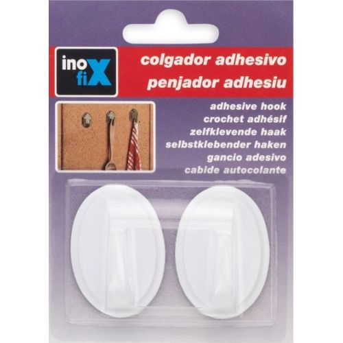 Colgador adhesivo / blanco