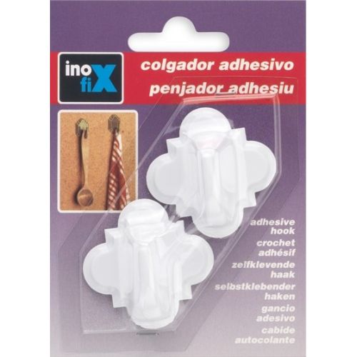 Colgador  adhesivo / blanco