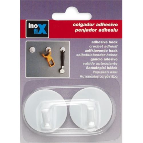 Colgador  adhesivo / blanco