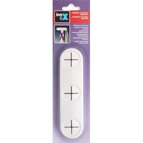 Colgador paños cocina adhesivo / blanco
