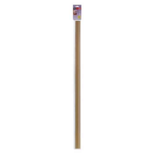 Burlete para puerta adh. 1000 mm con perfil de PVC flexible / madera clara