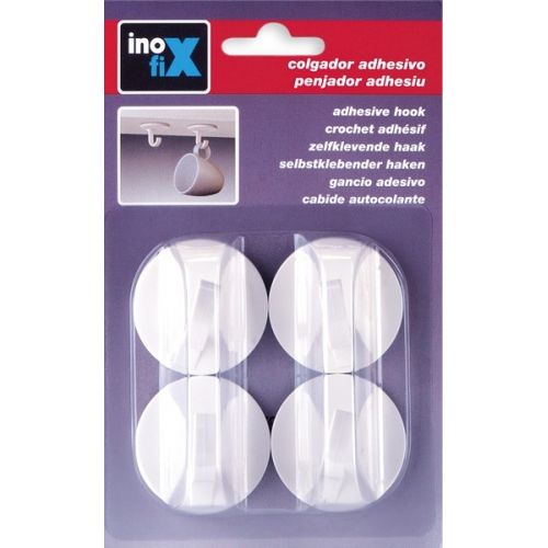 Colgador adhesivo / blanco