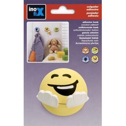 Colgador adhesivo infantil / amarillo