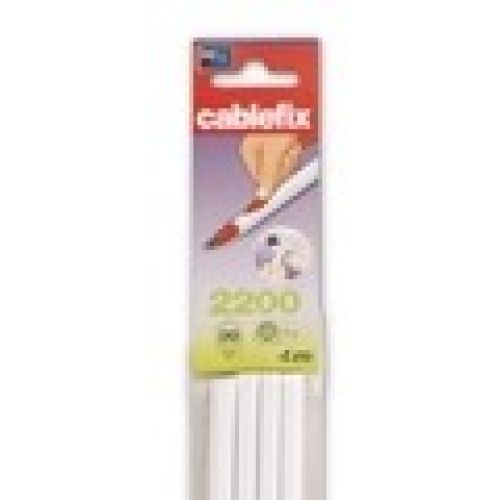 Cablefix adhesivo 5,5 x 5 mm / blanco