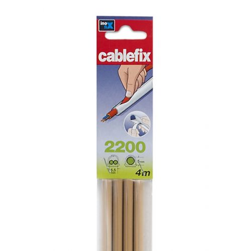 Cablefix adhesivo 5,5 x 5 mm / beige