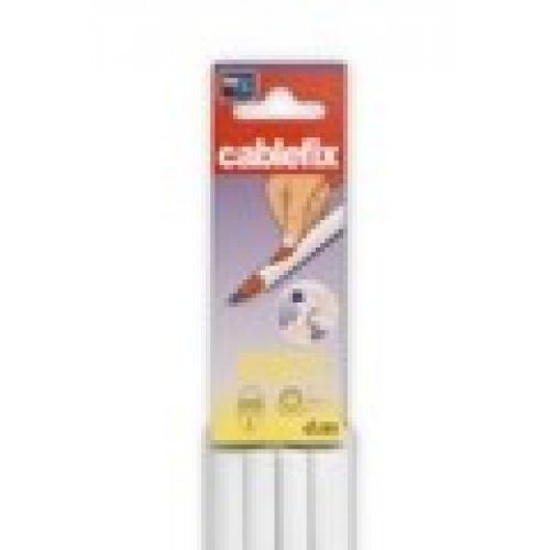 Cablefix adhesivo 8 x 7 mm / blanco