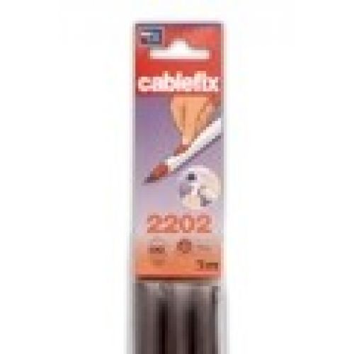 Cablefix adhesivo 10,5 x 10 mm / marrón