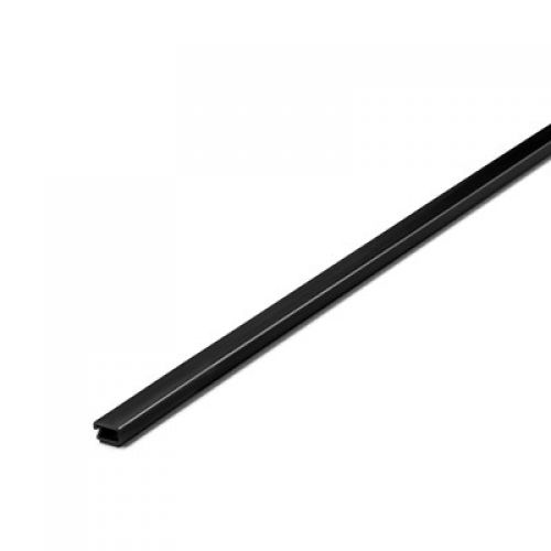 Canaleta adhesiva con tapa bisagra 9x5 mm / negro