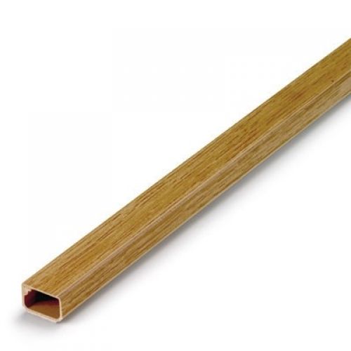 Canaleta adhesiva con tapa bisagra 16x10 mm / roble